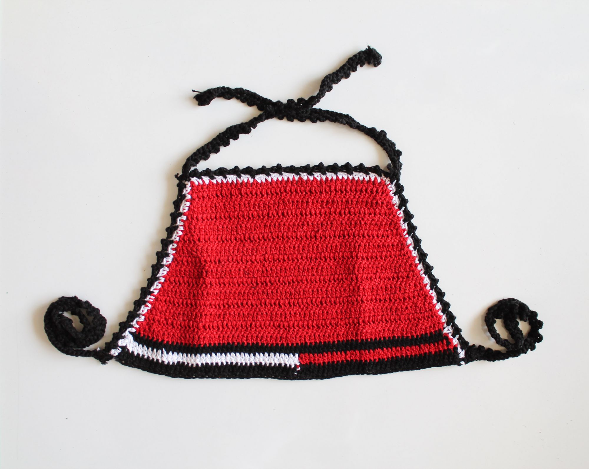 Red Halterneck Summer Crop Top for Girls
