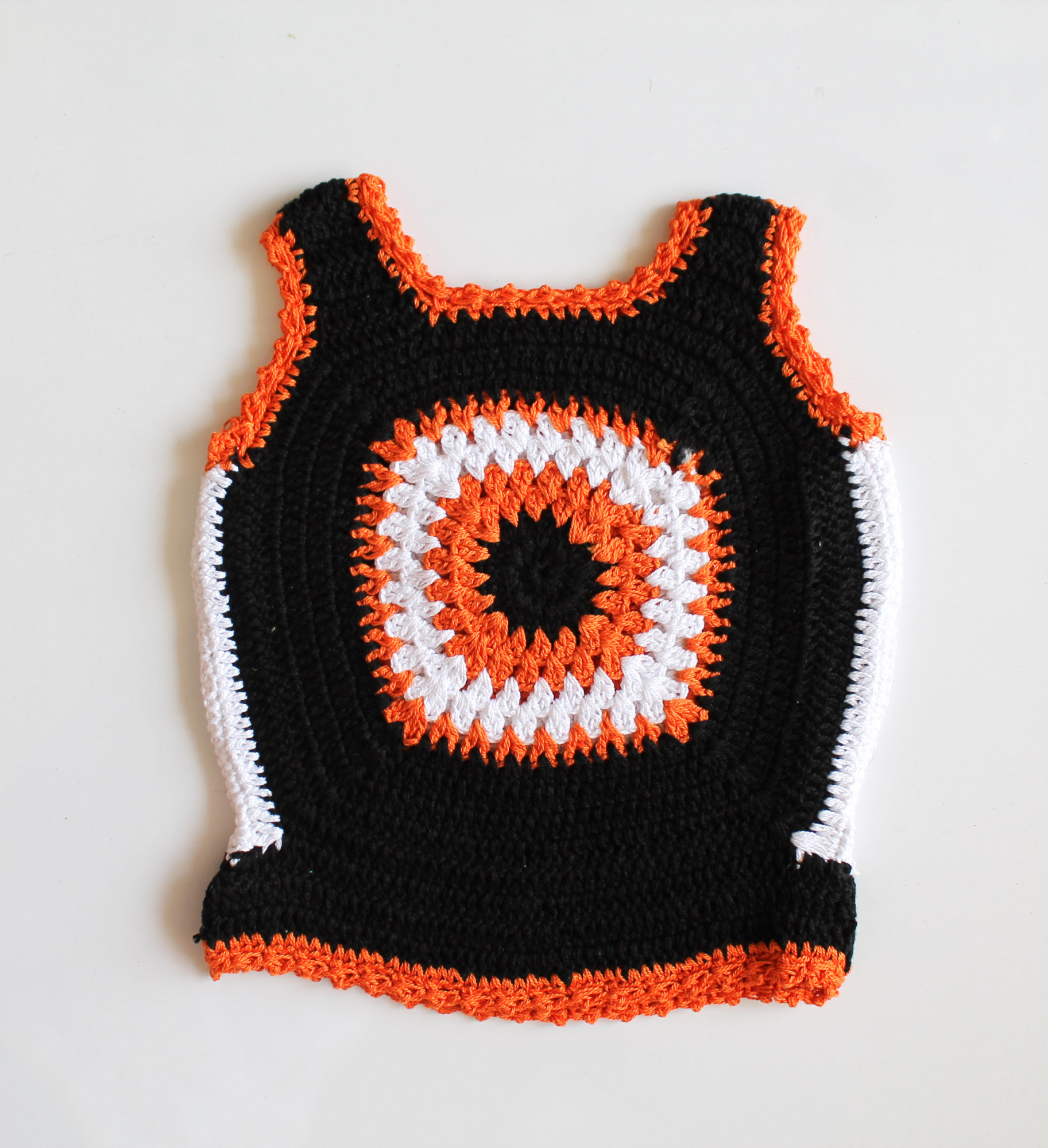 Black Sleeveless Summer Crop Top for Girls