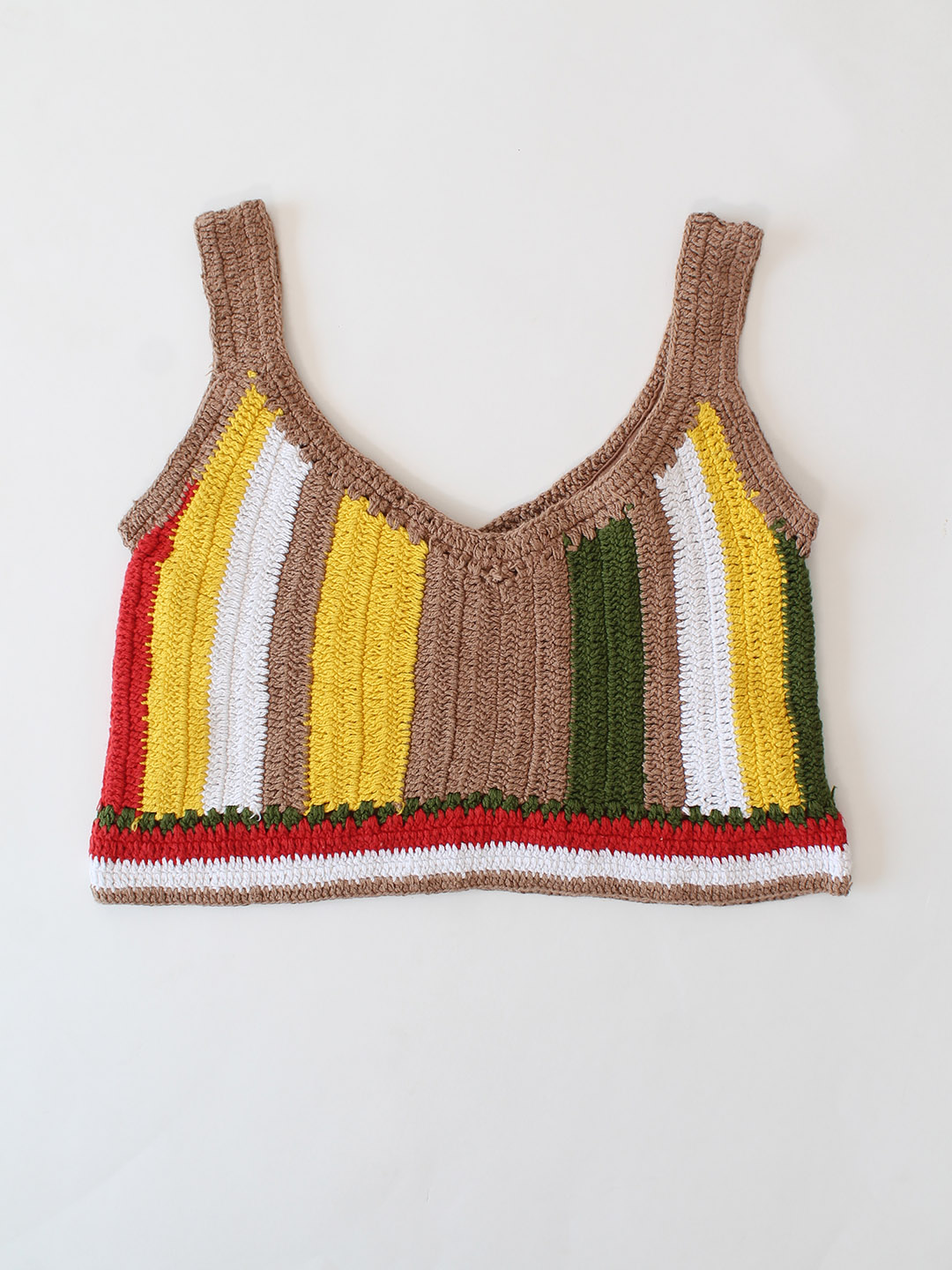 Woonie Crochet Strappy Top - Multi