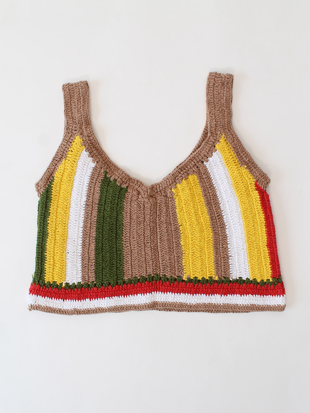 Woonie Crochet Strappy Top - Multi