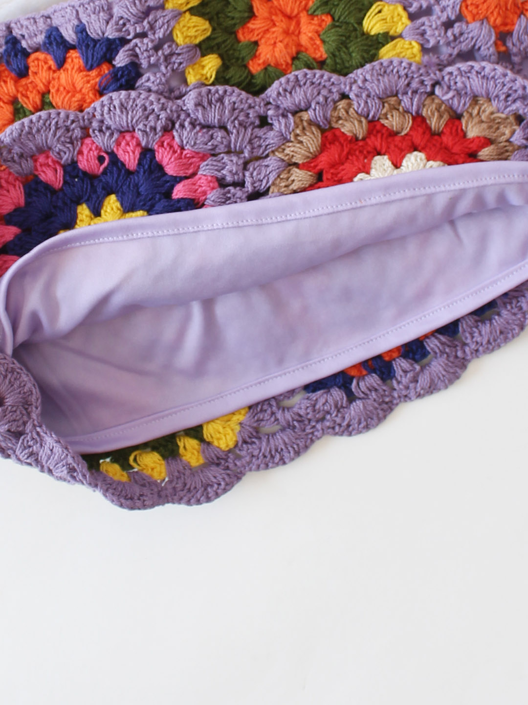 Woonie Crochet Strappy Top - Lavender