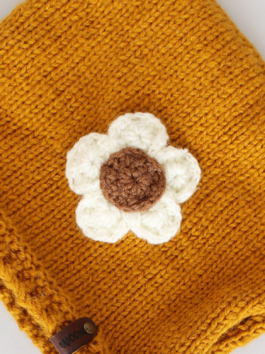 Cute Bonnet Hat for Newborn - Mustard