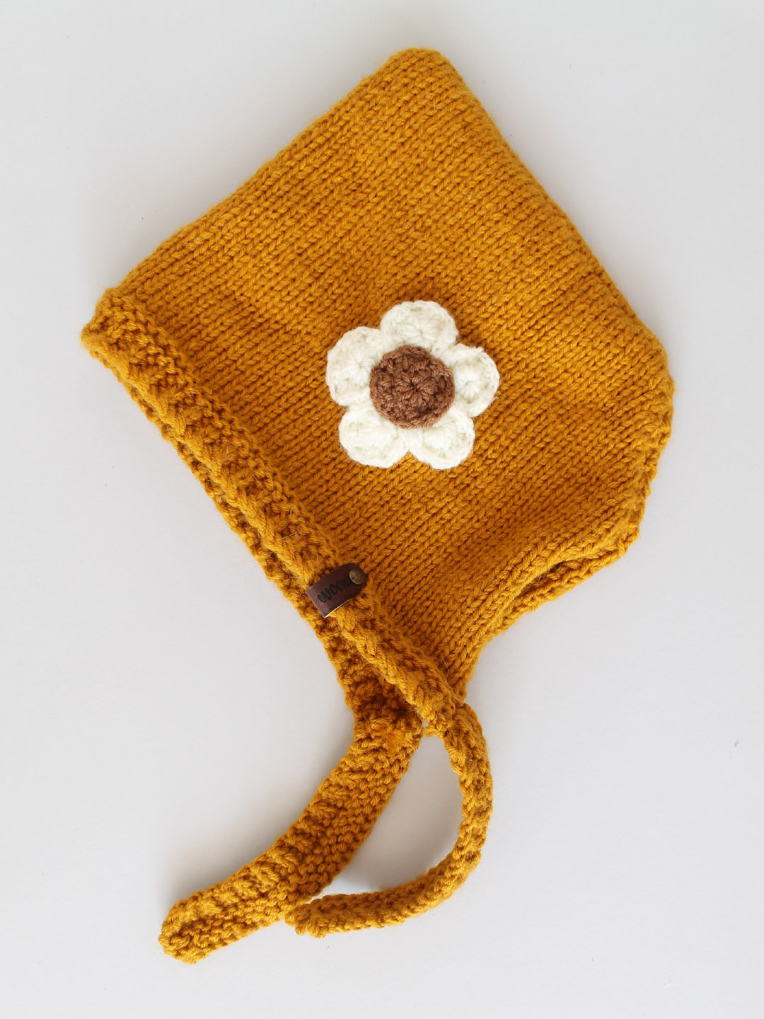 Cute Bonnet Hat for Newborn - Mustard