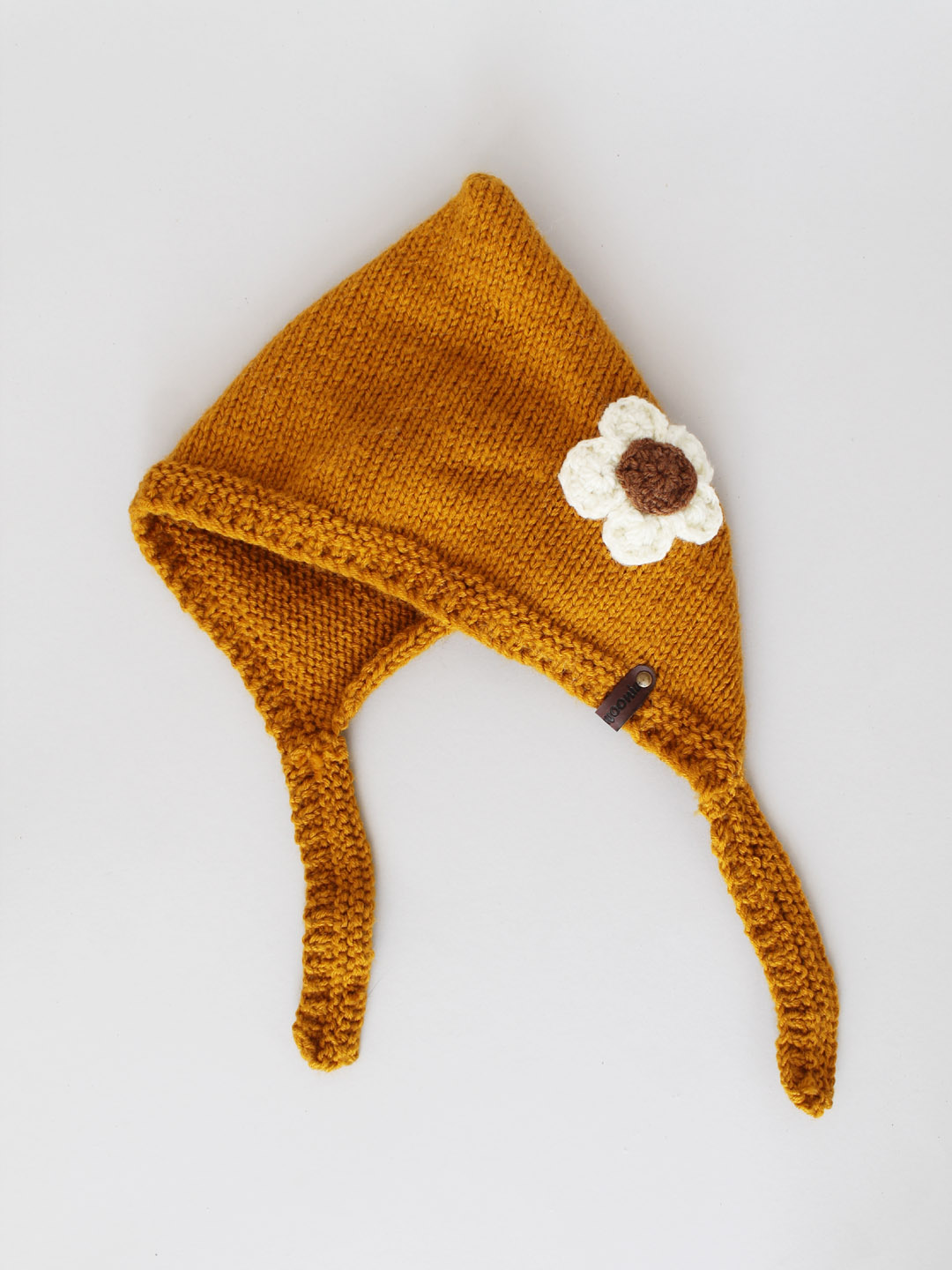 Cute Bonnet Hat for Newborn - Mustard