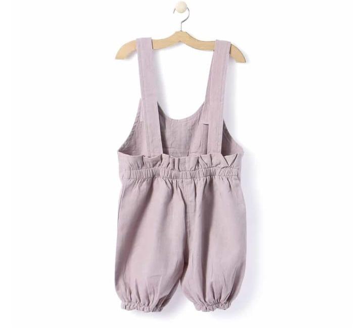 Cute Dungaree Set With Pink Top