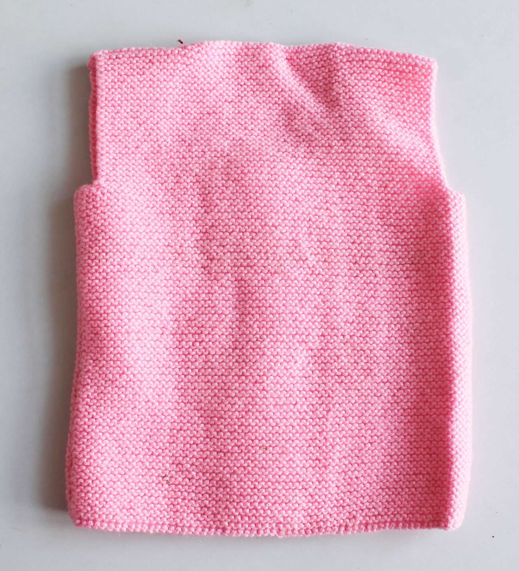 Front Openable Pink Woolen Vest With Cable Design