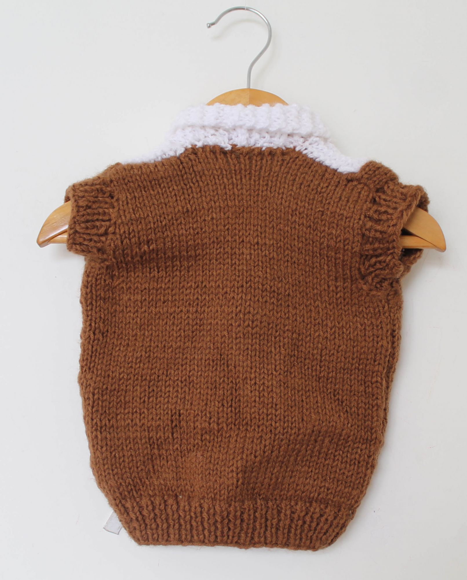 Dual Colour Woolen Front Openable Vest