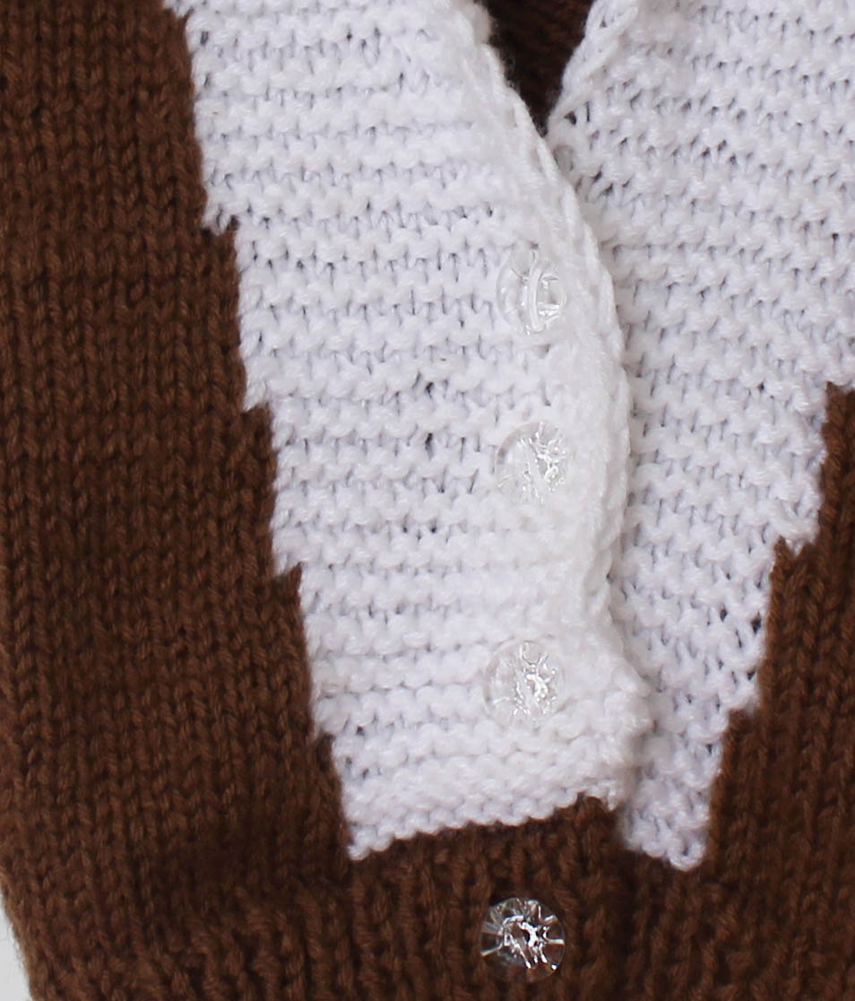 Dual Colour Woolen Front Openable Vest