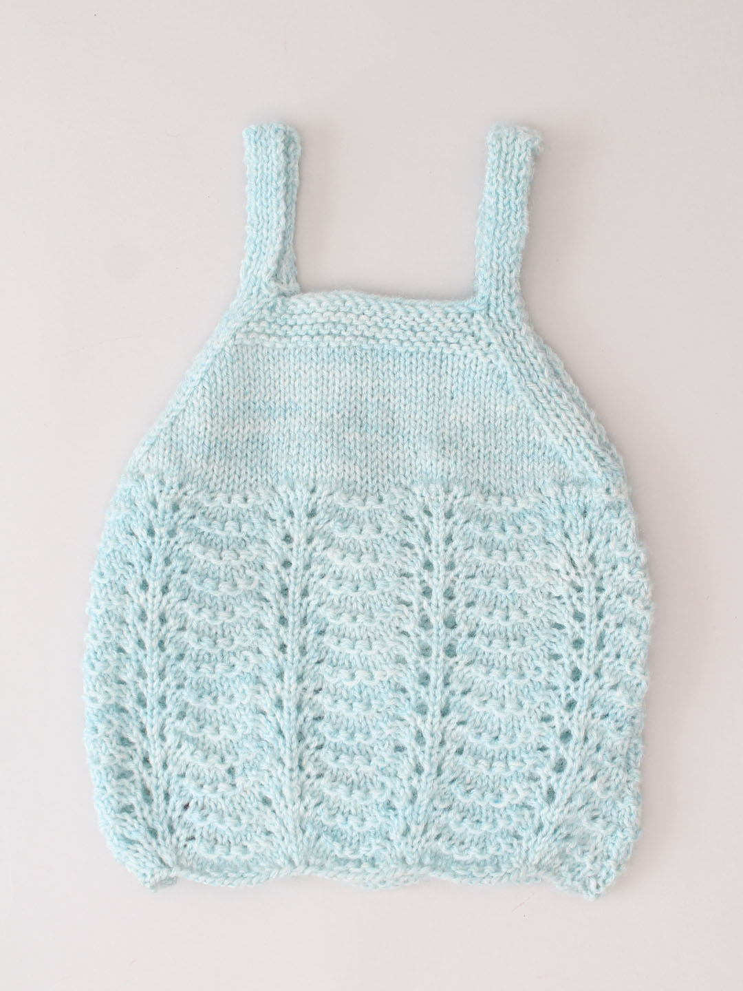 Woonie Handknitted Strappy Vest - Green