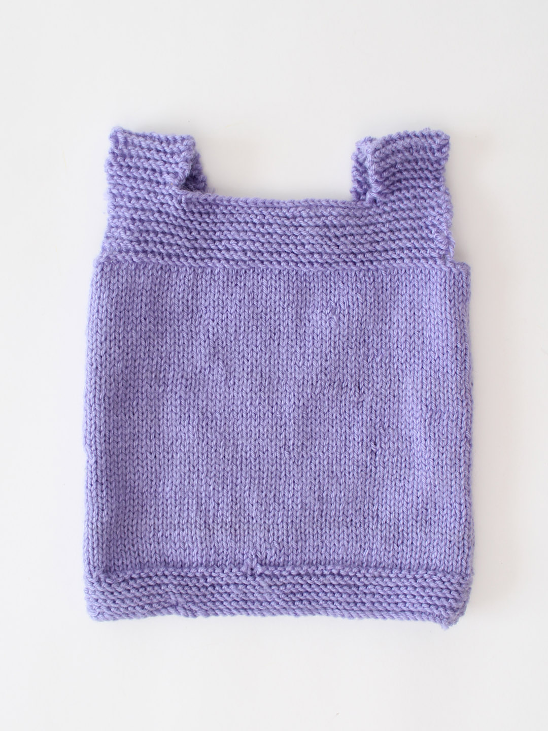 Woonie Knitted Heart Baby Vest - Lavender