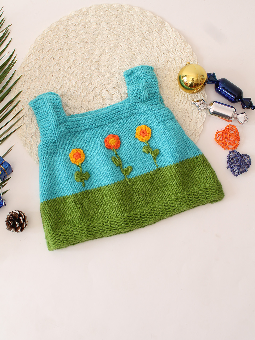 Woonie Kids Sleeveless Appliques Vest - Blue