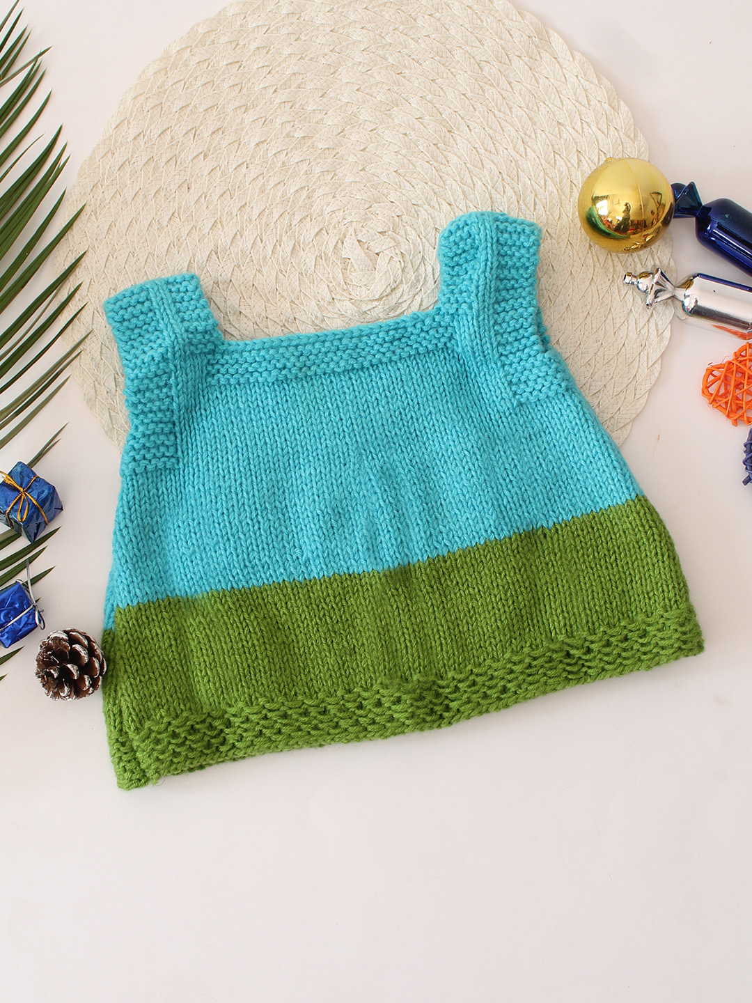 Woonie Kids Sleeveless Appliques Vest - Blue