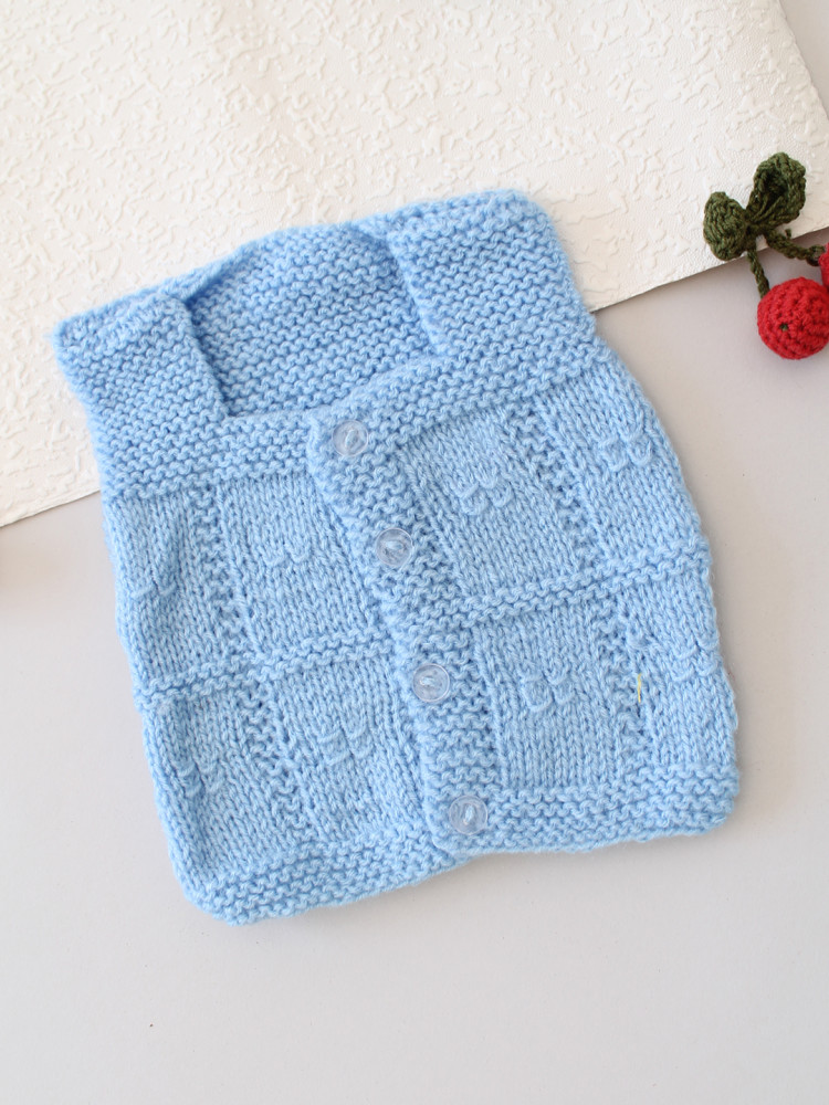 Image of Cloud Soft Hand-Knitted Baby Vest