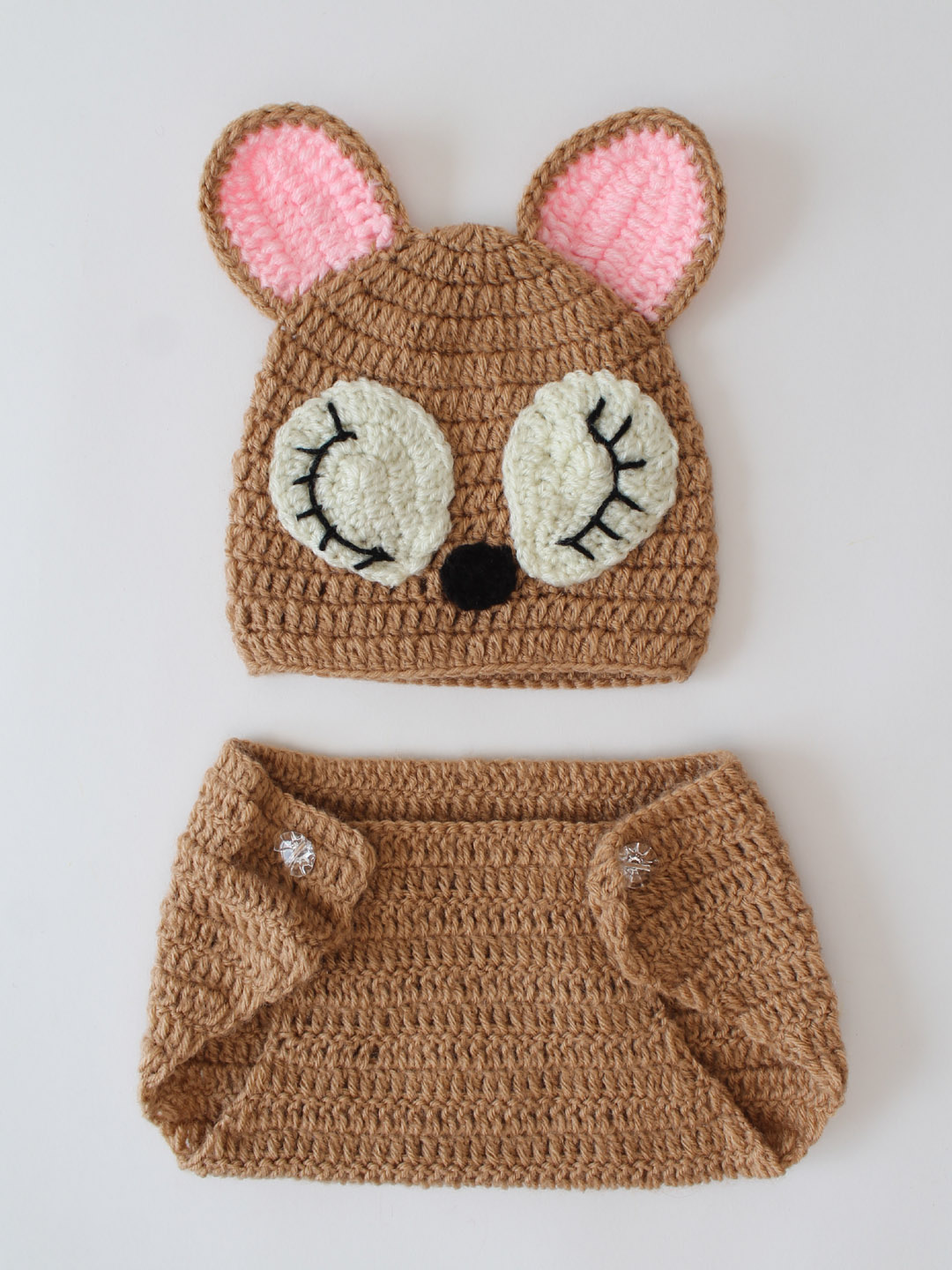 Deer Design Infant Photography Prop -Brown Cute Photo Props