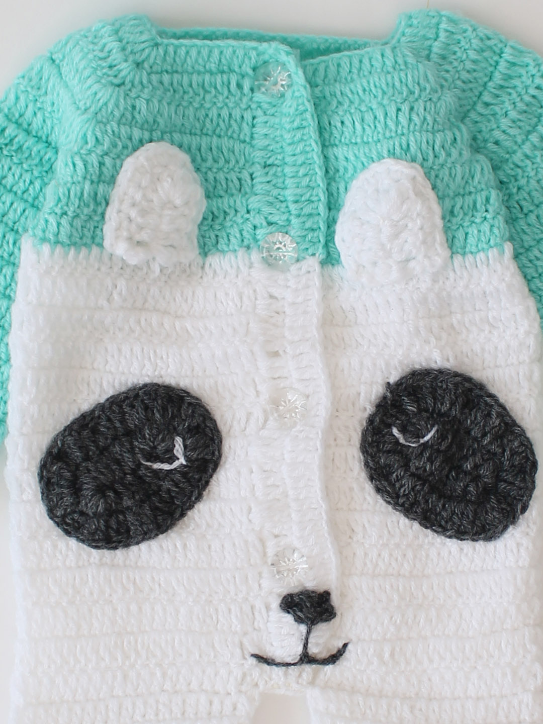 Dog Face Woolen Jumpsuit with Hood and Boots - Green