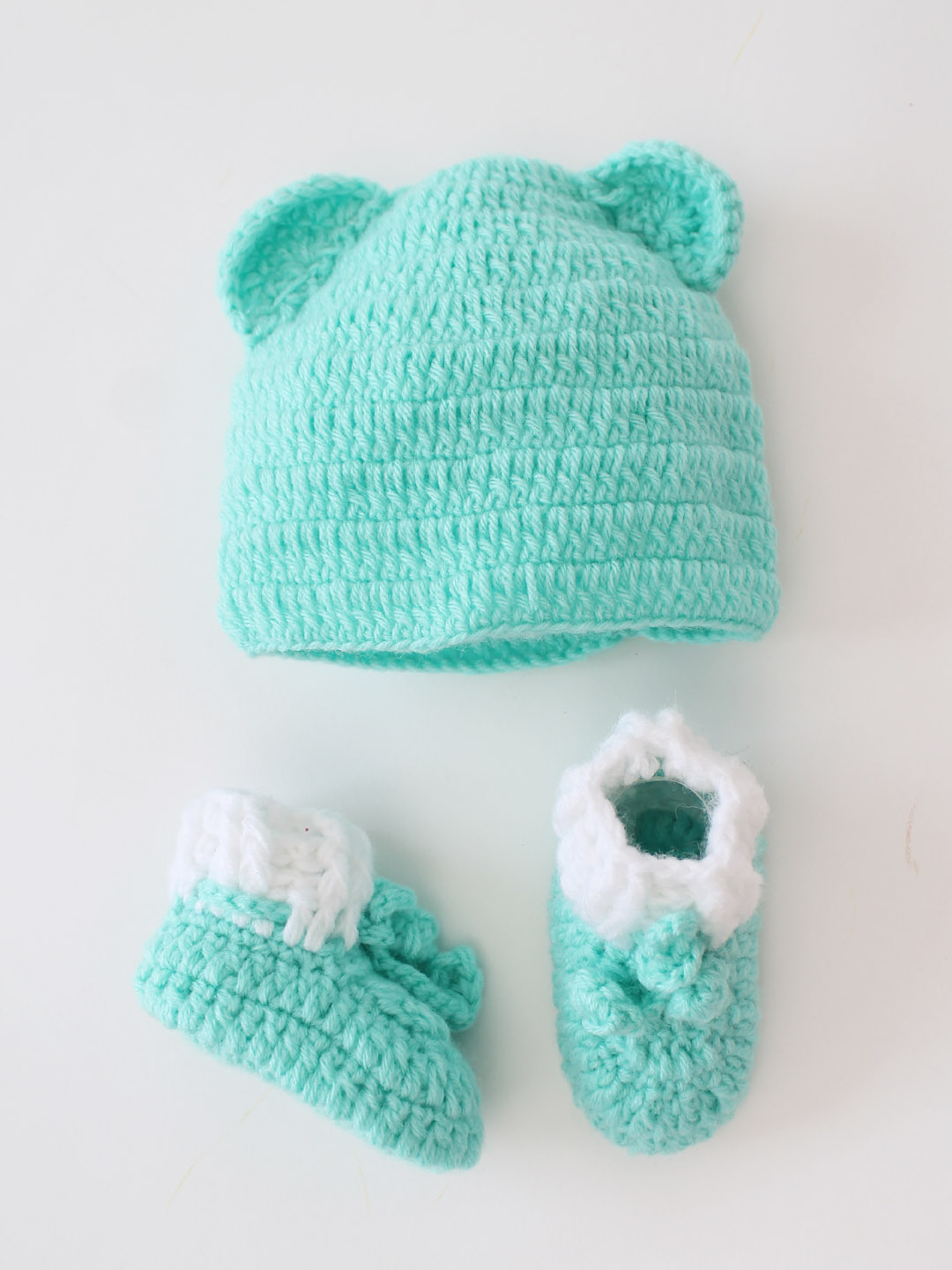 Dog Face Woolen Jumpsuit with Hood and Boots - Green