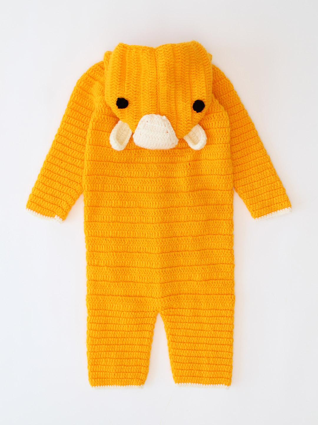 Dog Jumpsuit for Newborn with Hood - Yellow