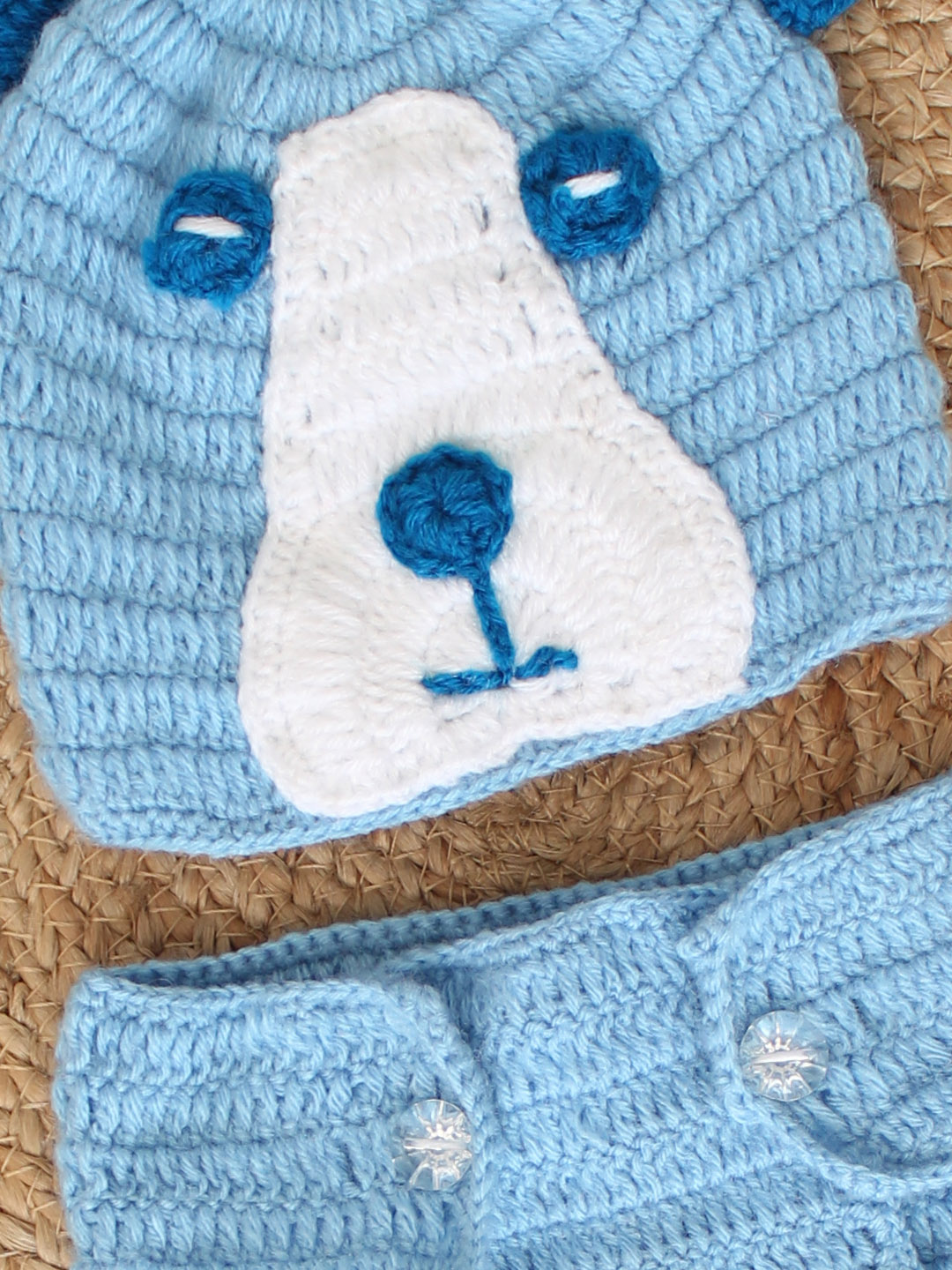 Dog Photo Props for Newborn - Blue Animal Photo Props