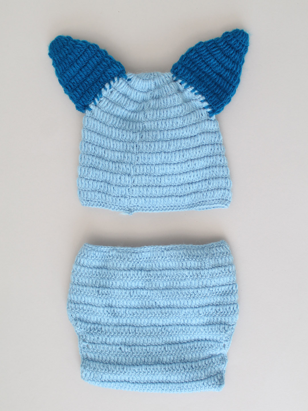 Dog Photo Props for Newborn - Blue Animal Photo Props