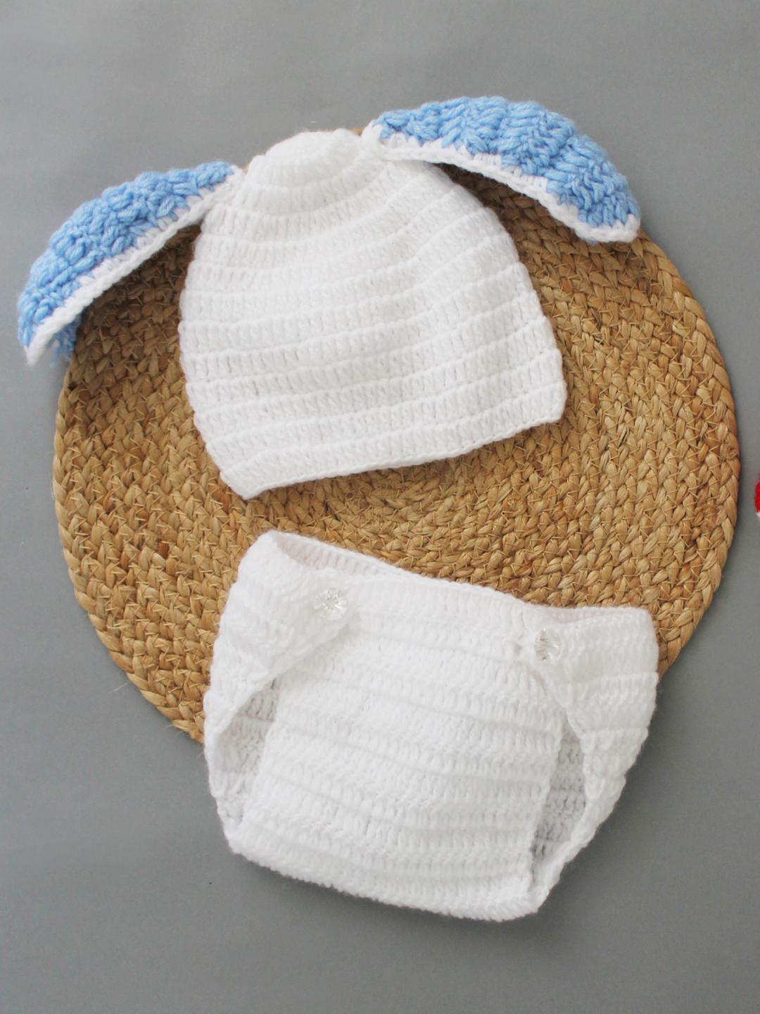 Easter Bunny Newborn Photography Prop - White Cute Props
