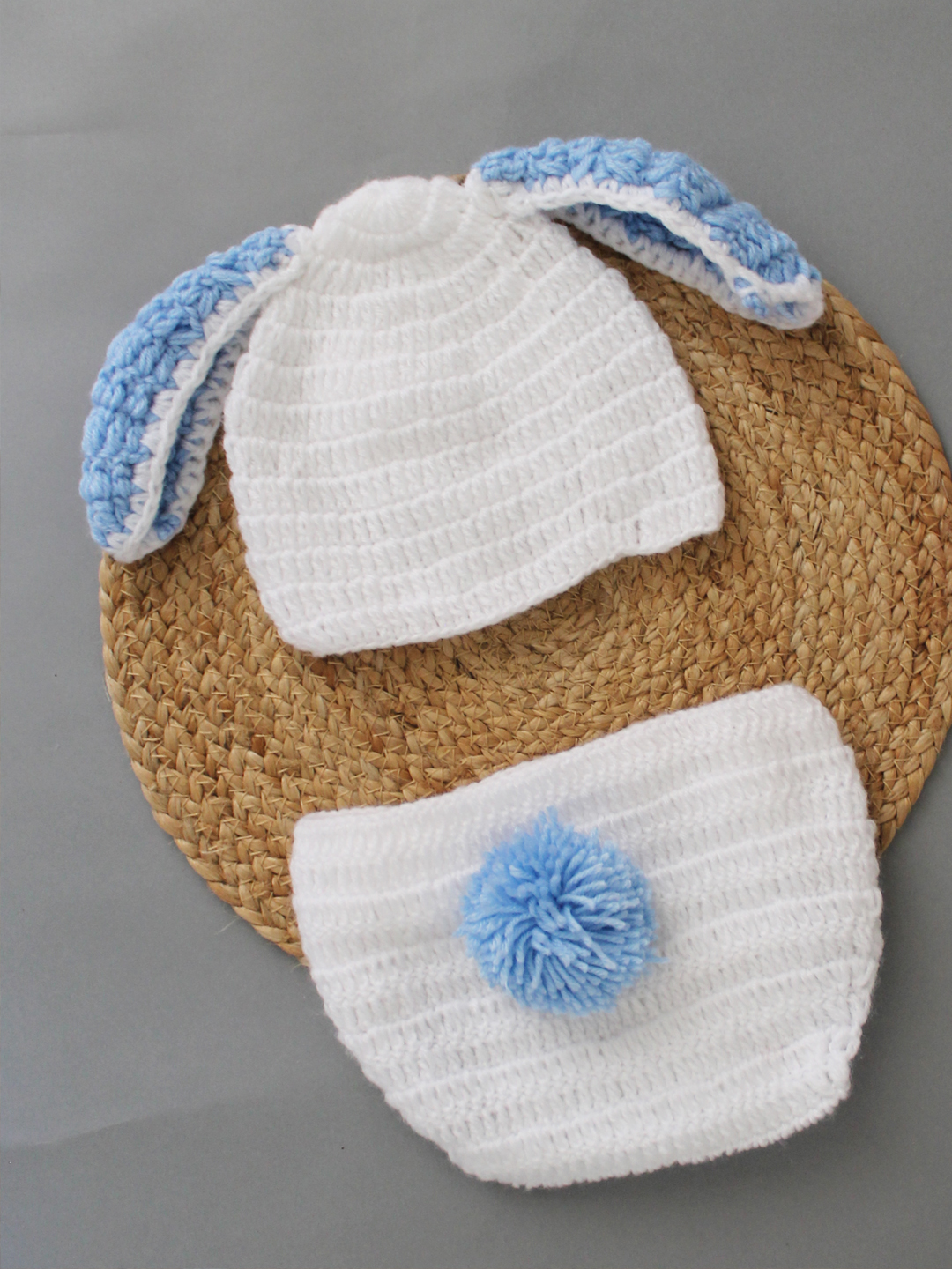 Easter Bunny Newborn Photography Prop - White Cute Props