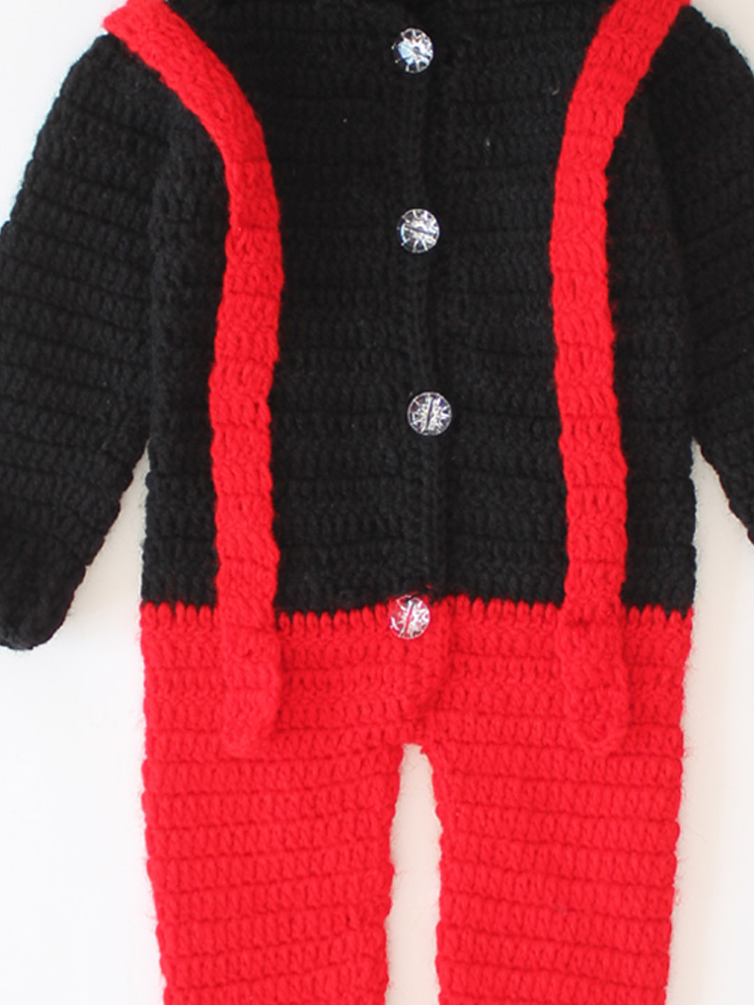 Fancy Jumpsuit with Hood Gallace and Boots - Red and Black