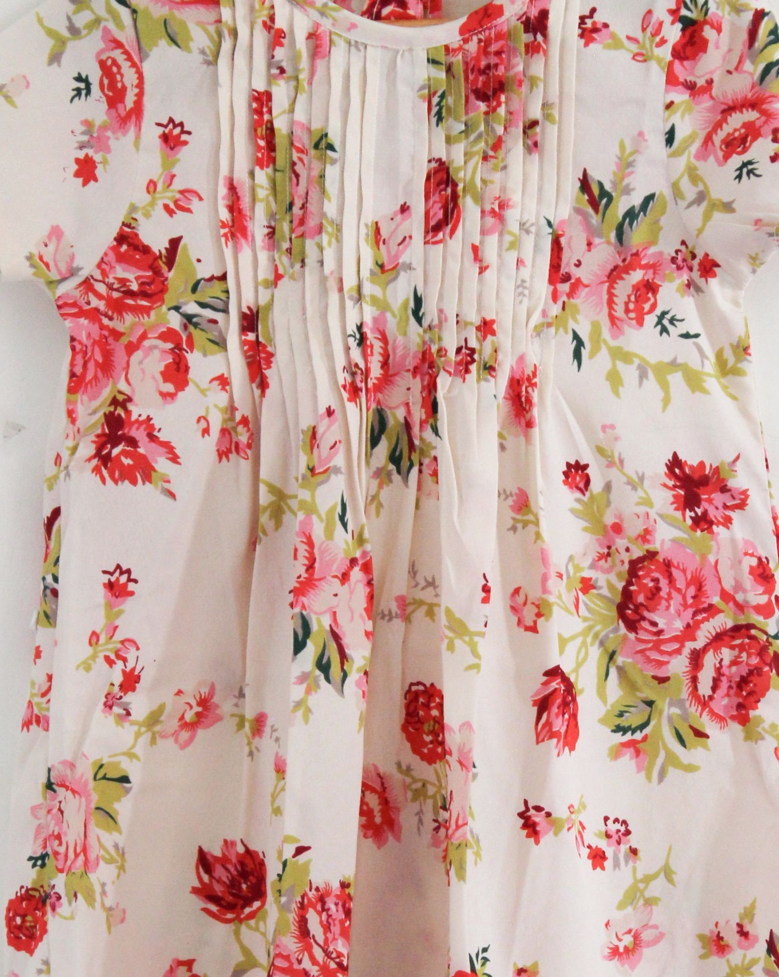 Woonie Half Sleeves Floral Printed Dress - Multicolor