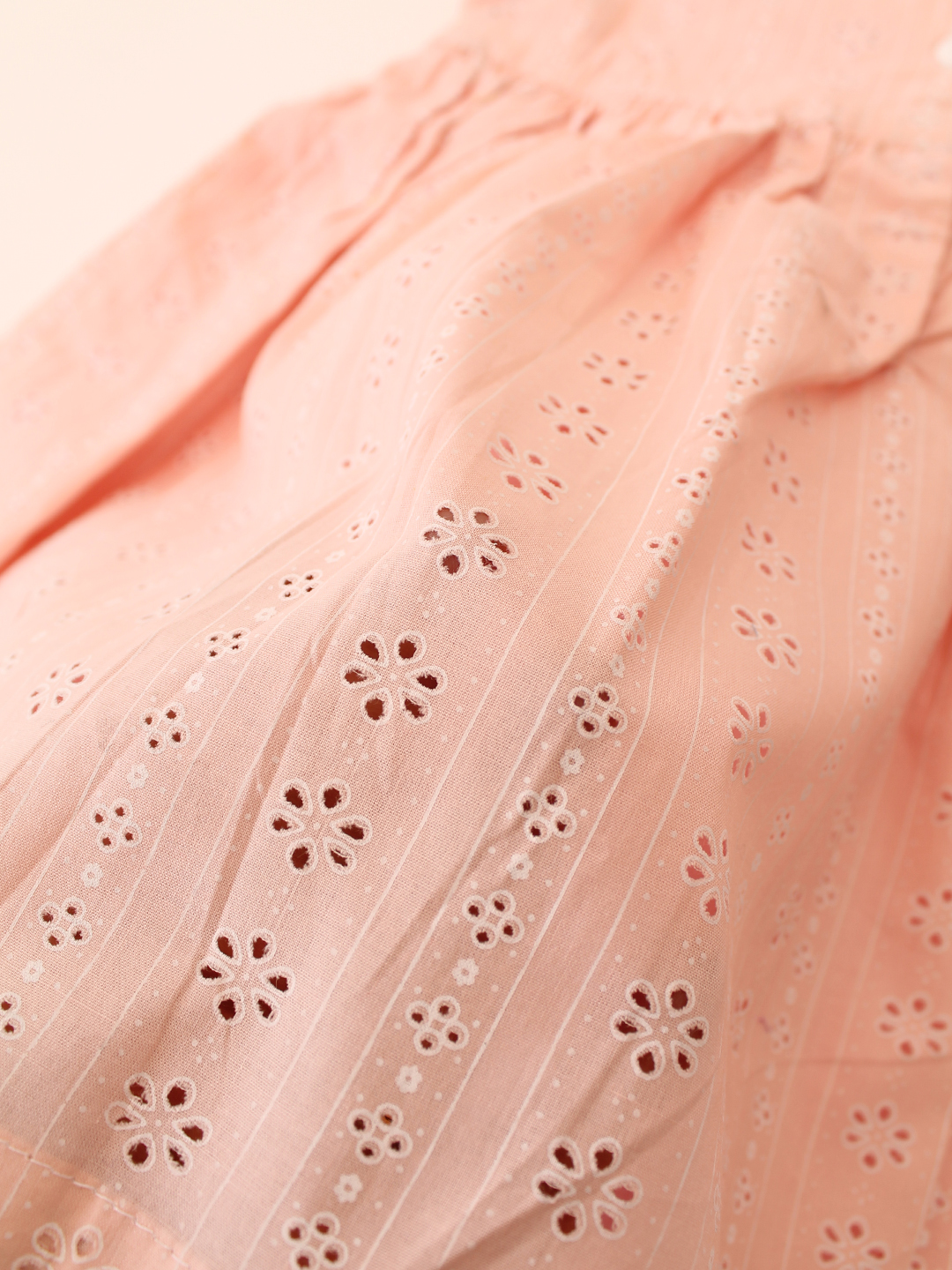 Selfwork Cotton Frock - Peach