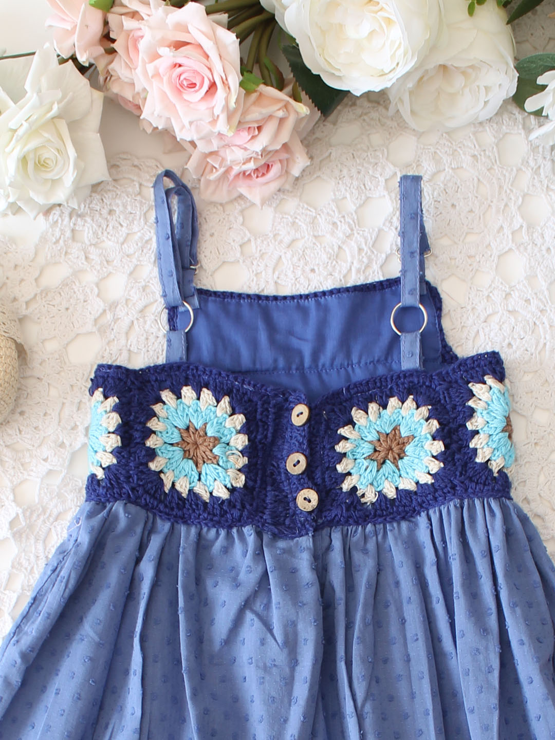 Floral Crochet Summer Dress