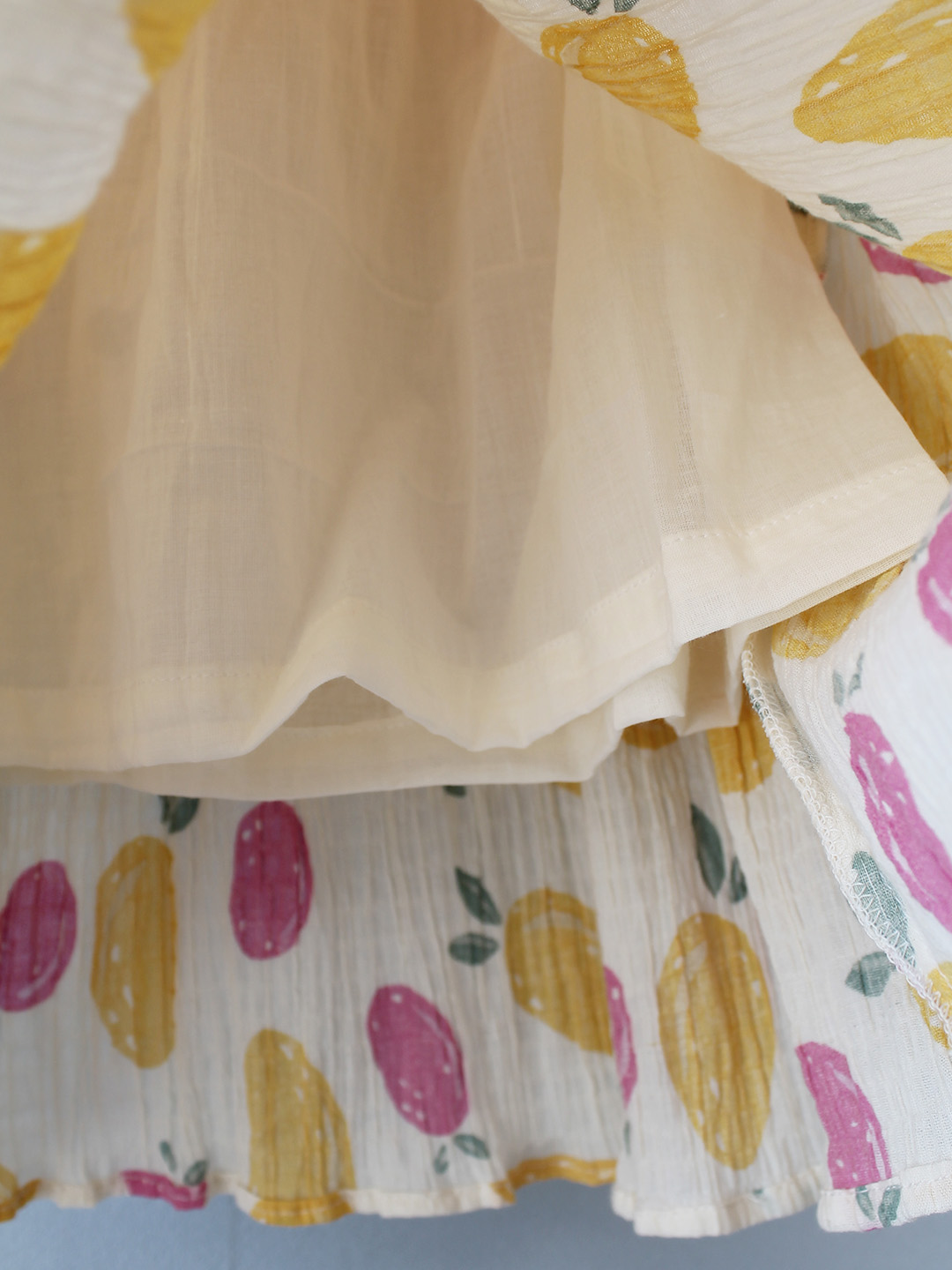 Woonie Crochet Printed Summer Dress - Multicolor