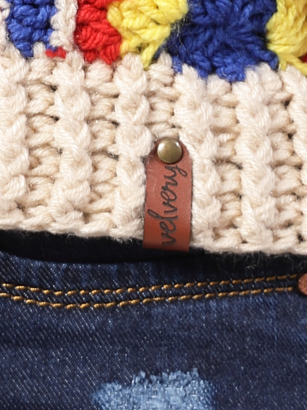 Granny Hexagon Crochet Sweater Vest - Multi
