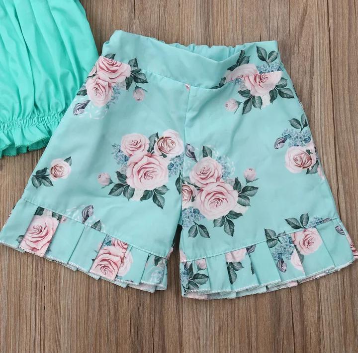 Green Floral Set
