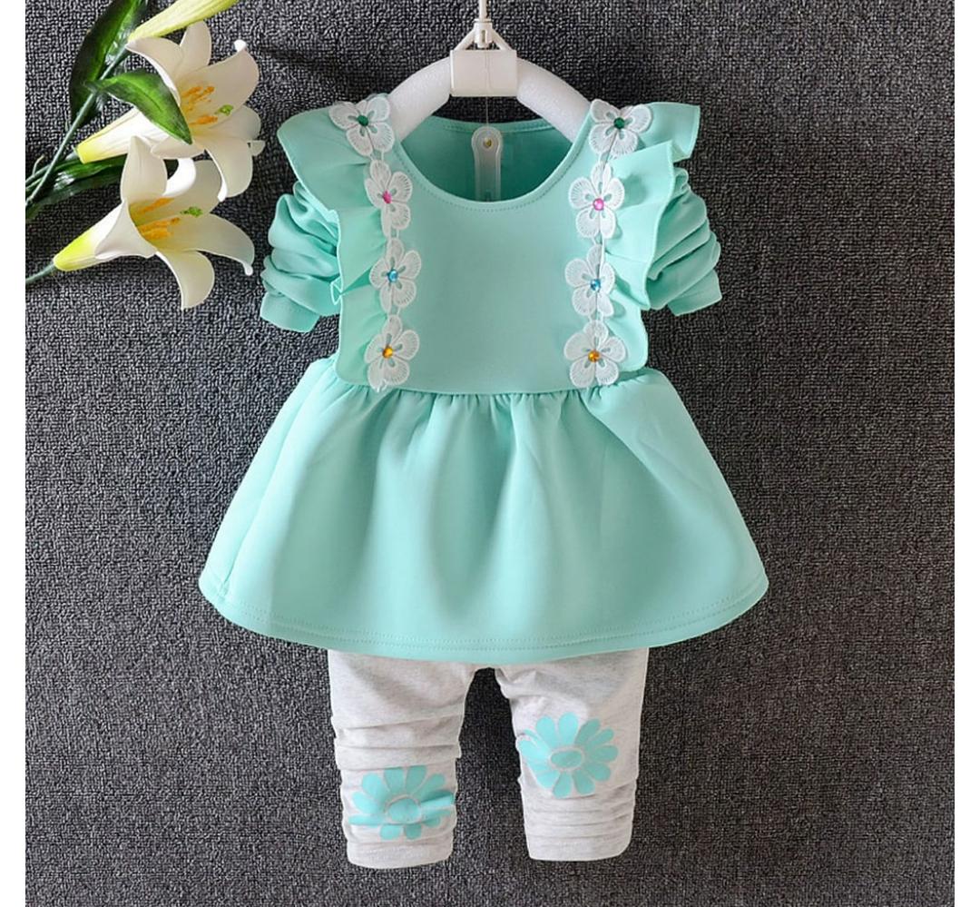 Green set with Flower Detail
