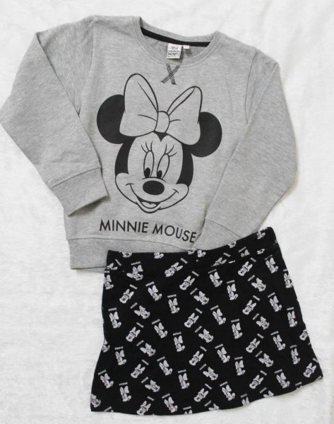 Image of Grey Mini Mouse Sweatshirt with Skirt