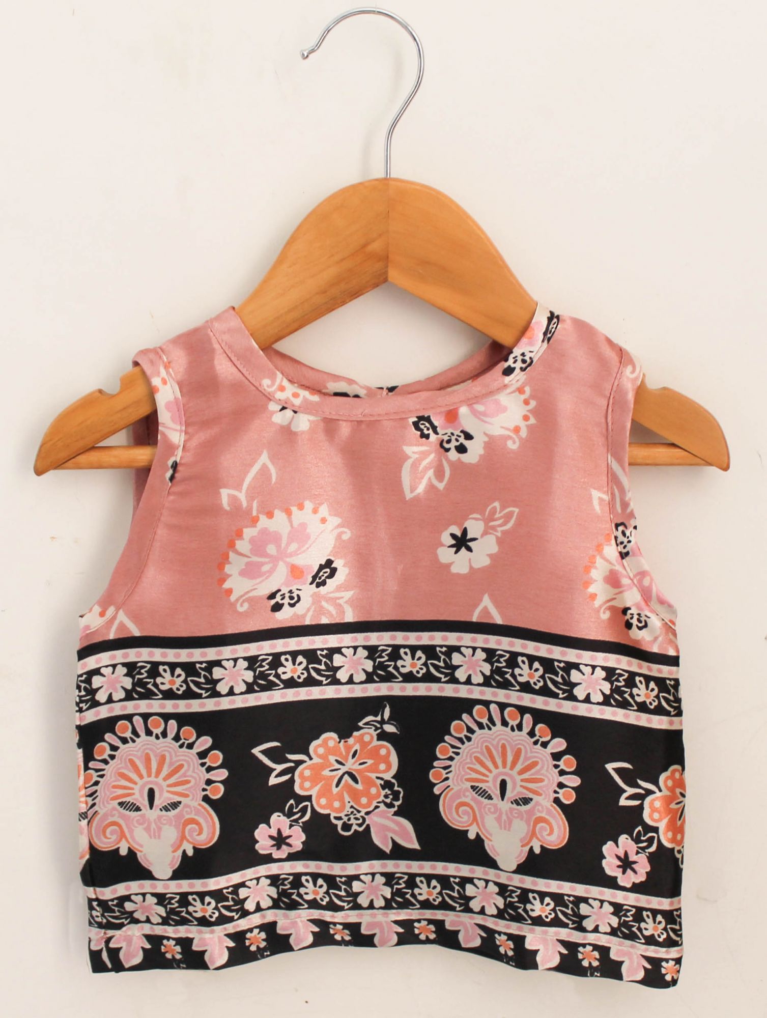 Woonie Sleeveless Printed Set-Pink