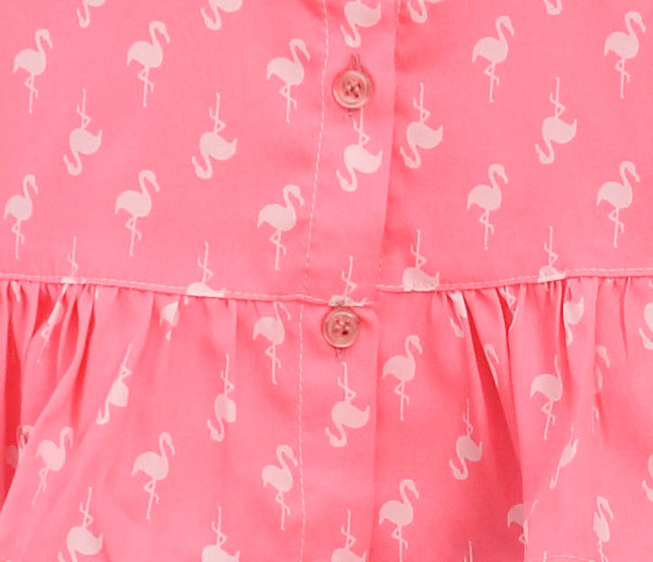 Woonie Sleeveless Printed Top With Shorts-Pink