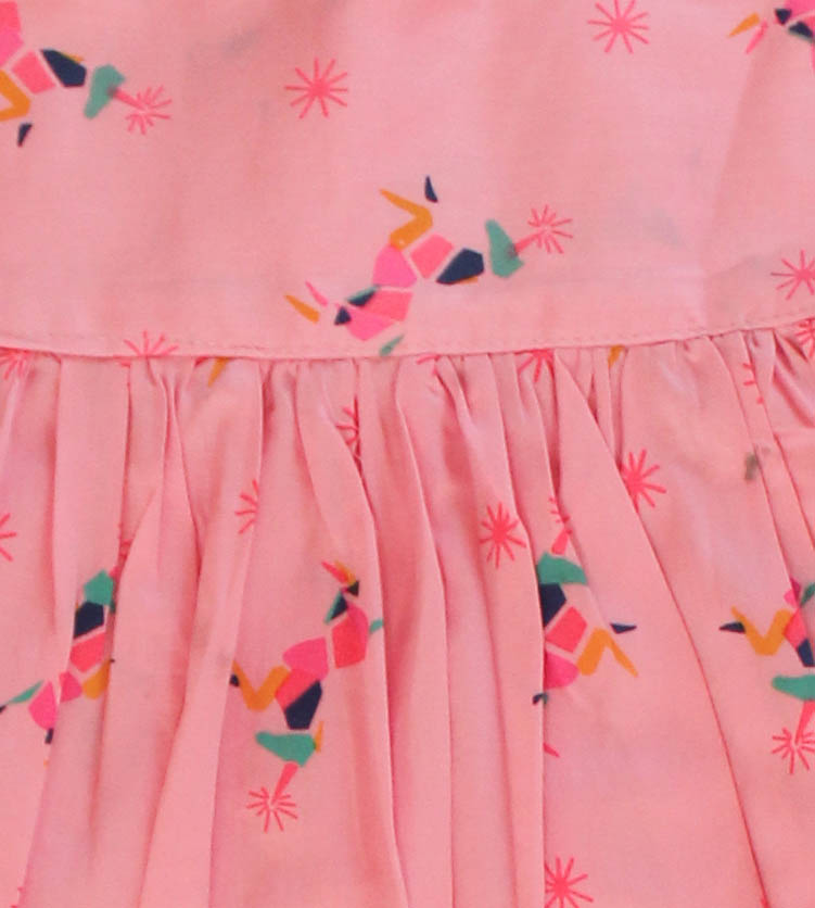 Woonie Sleeveless Unicorn Printed Top With Pant-Pink