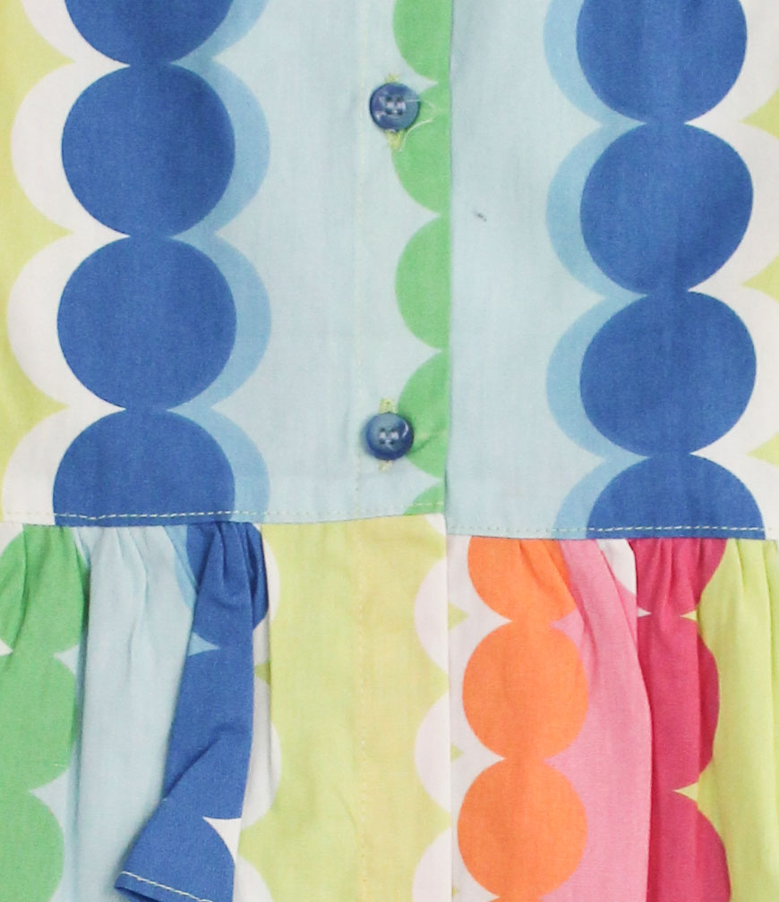 Woonie Sleeveless Bubble Printed Top With Bottom  Multicolored