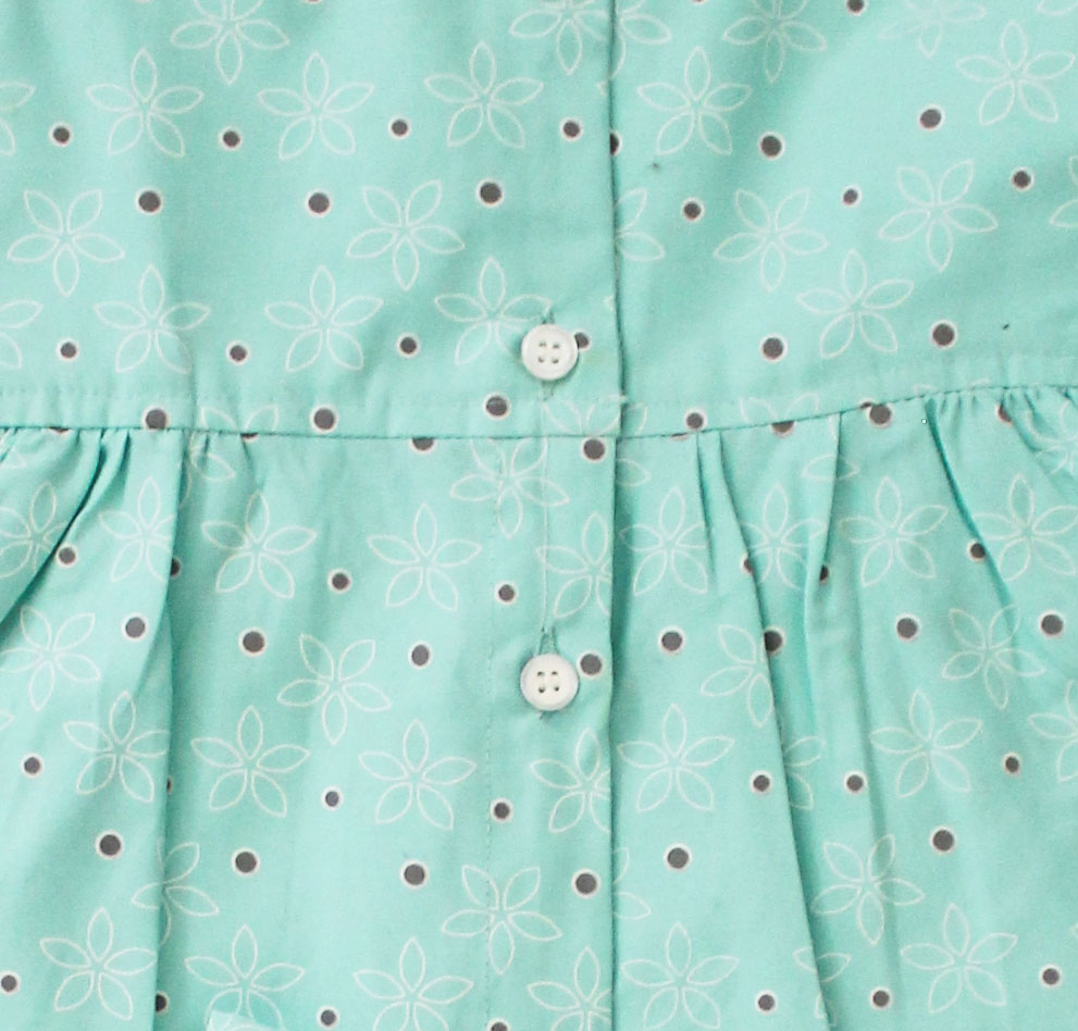 Woonie Sleeveless Printed Top With Short - Green