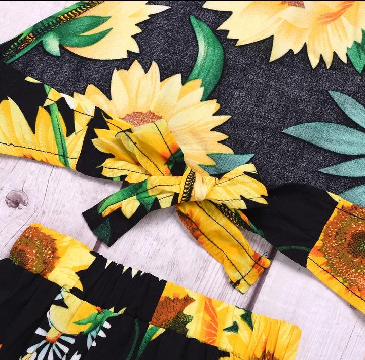 Halter Neck Sun Flower Set