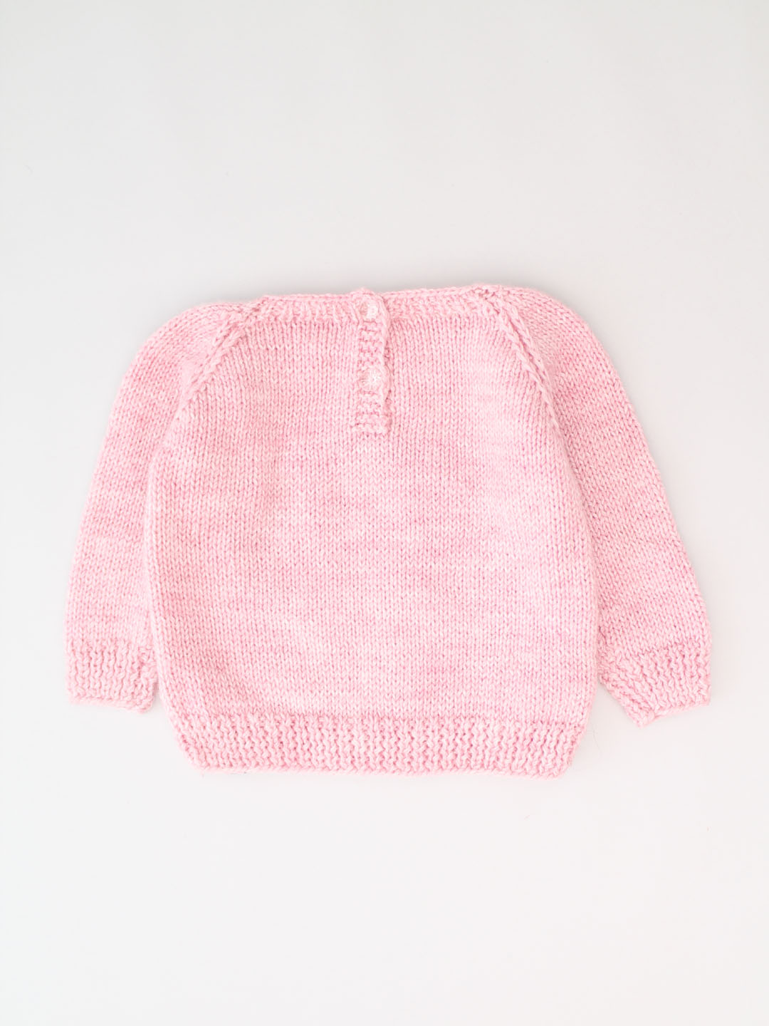 Hand Embroidered Personalised Knitted Sweater - Pink
