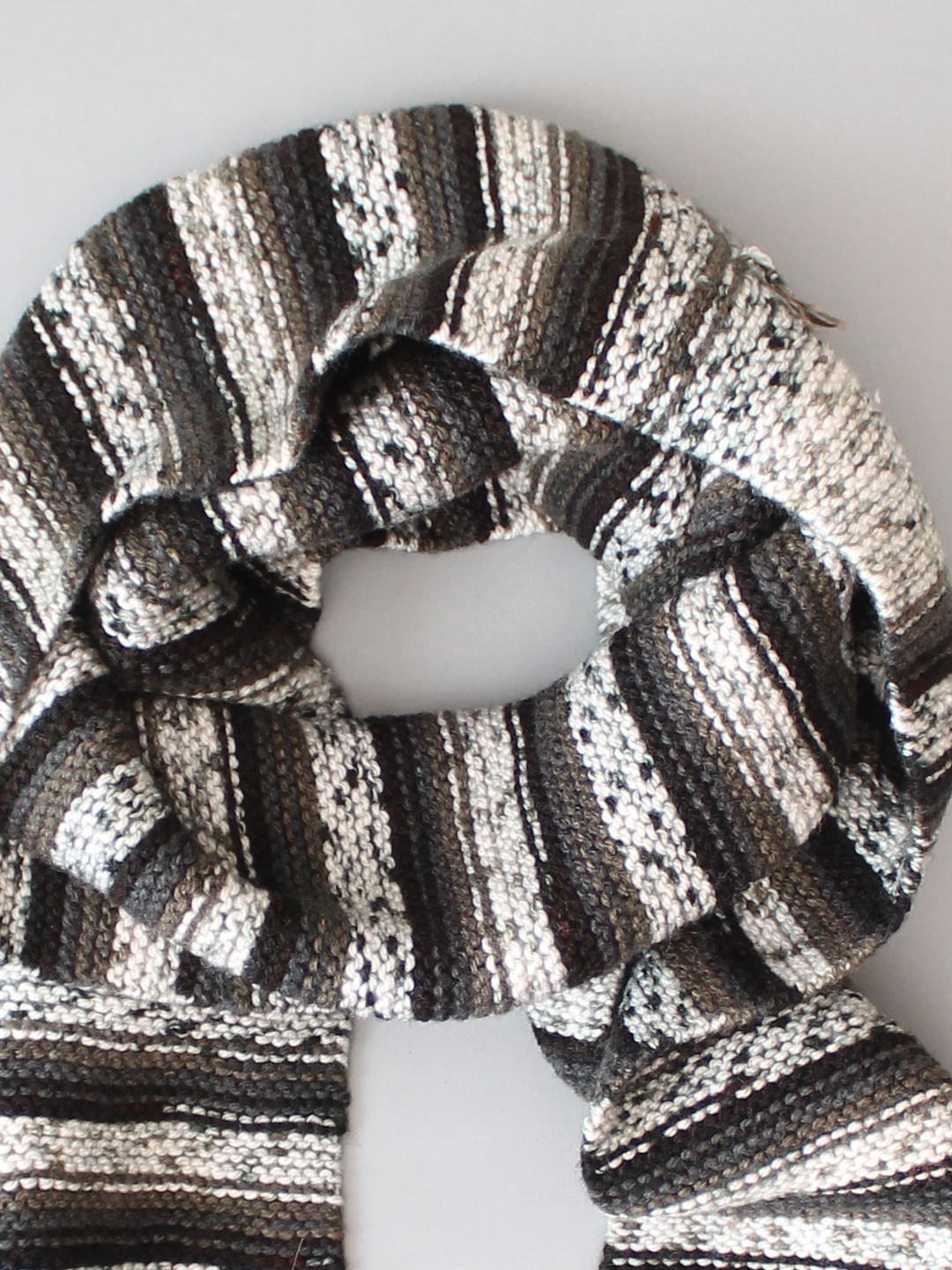 Hand Knitted Muffler for Pregnant Ladies - Earthy tones