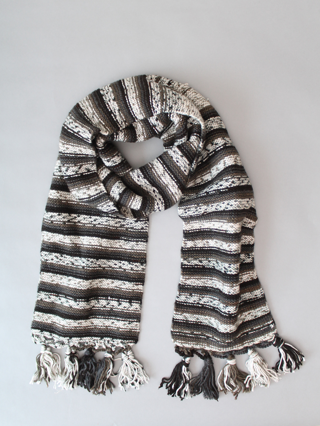 Hand Knitted Muffler for Pregnant Ladies - Earthy tones