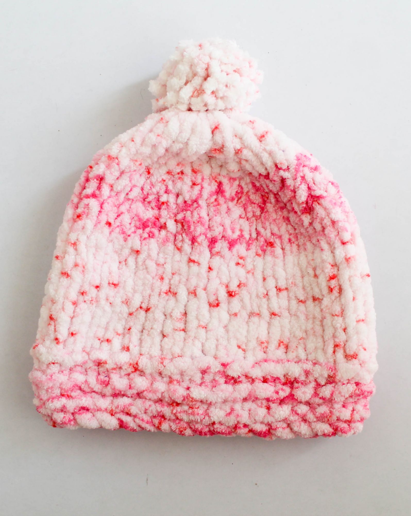 Hand Knitted Soft Yarn Cap for Kids - Baby Pink Woonie
