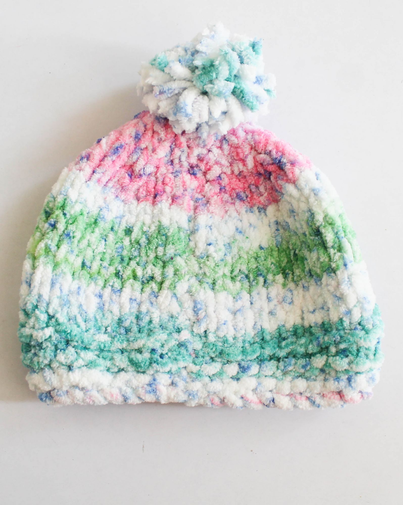 Hand Knitted Soft Yarn Cap for Kids - Multicolour Woonie