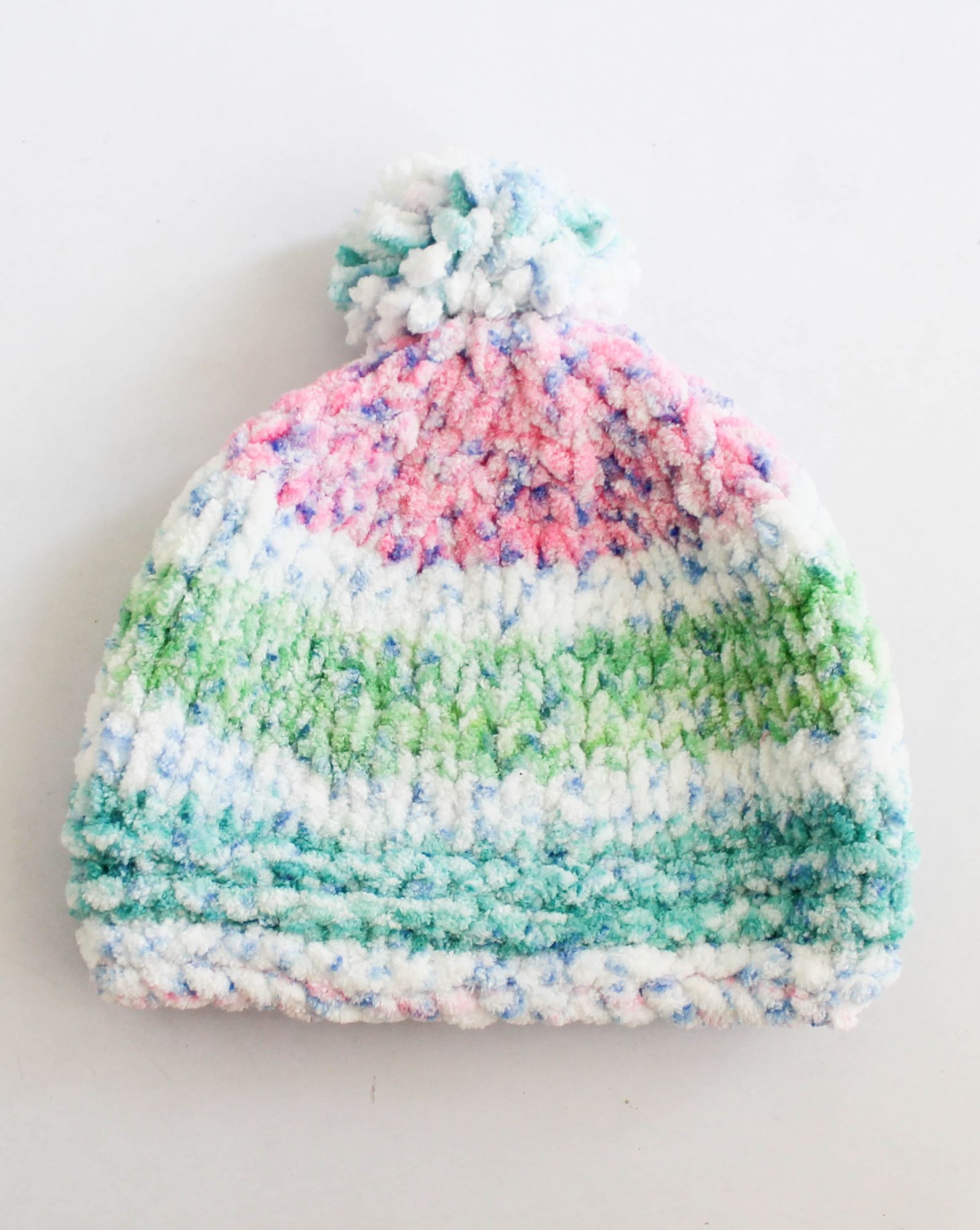 Hand Knitted Soft Yarn Cap for Kids - Multicolour Woonie