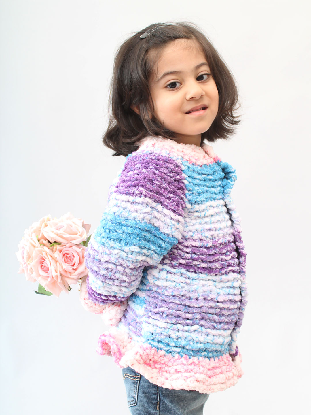 Handknitted Baby Soft Sweater for Newborn - Multi