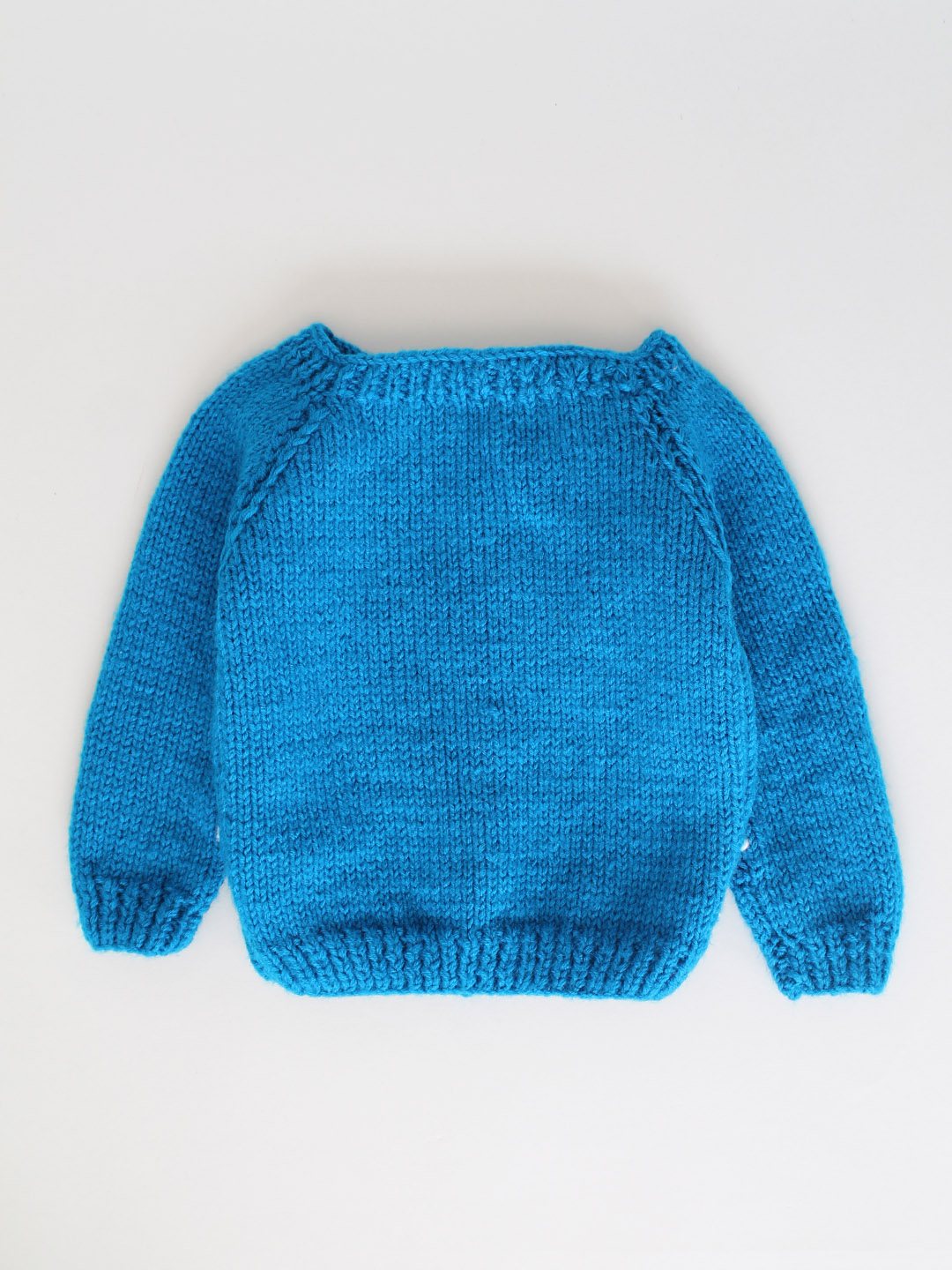 Handknitted Embroidered Cardigan for Kids - Dark Blue