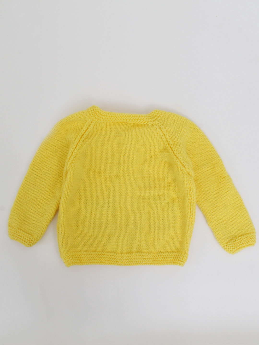Handknitted Panda Bear Sweater For Kids - Yellow