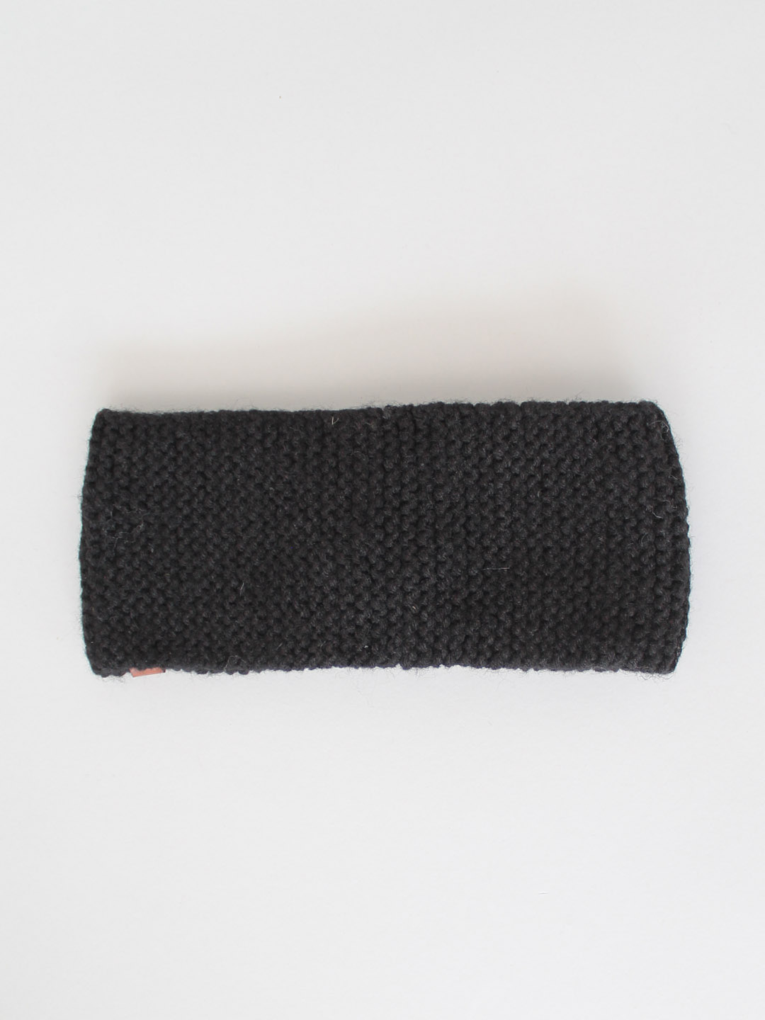 Handknitted Pearl Winter Headband for Women - Black
